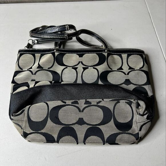 Coach Signature Stripe Tote - Picture 3 of 4